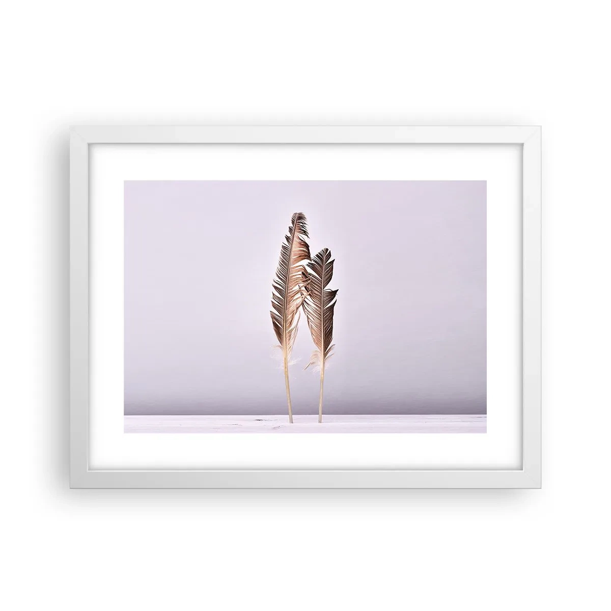 Pôster em moldura branca - Contra o nada - 40x30 cm