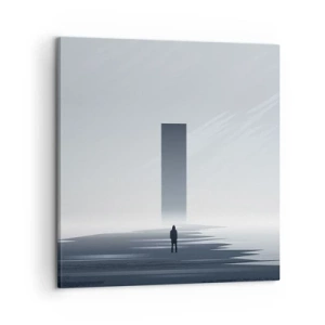 Quadro em tela - Oportunidade ou ameaça? - 60x60 cm