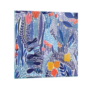 Quadro em vidro - Jardim Havaiano - 60x60 cm