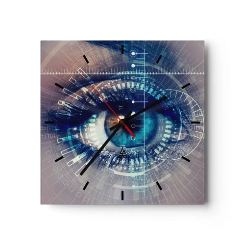 Relógio de parede - Relógio em vidro - Achas que me conheces - 30x30 cm