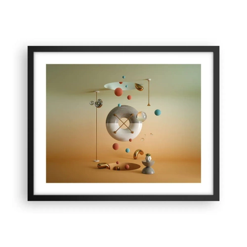 Pôster com moldura preta - Nada pode acontecer - 50x40 cm