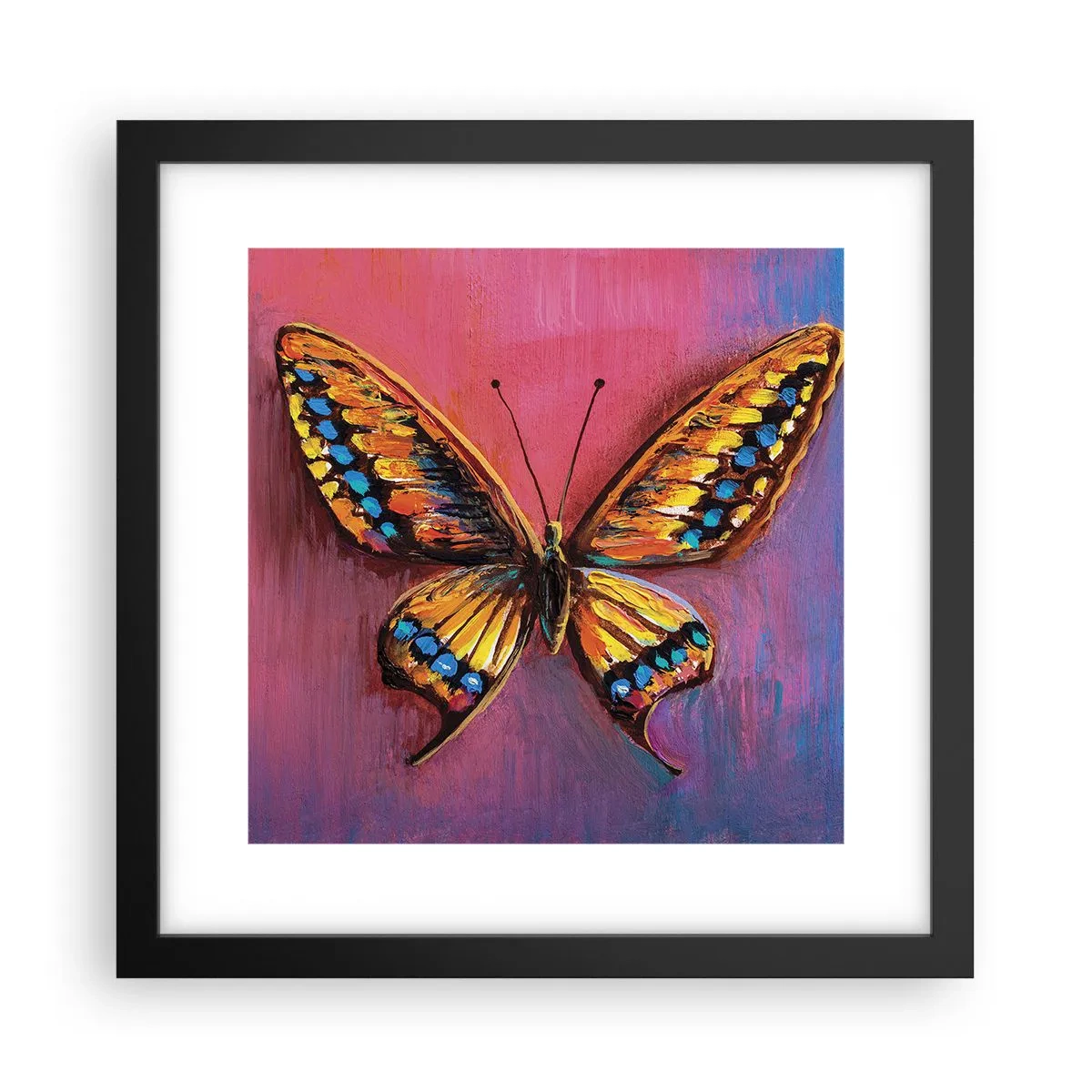 Pôster com moldura preta - Uma joia da natureza - 30x30 cm