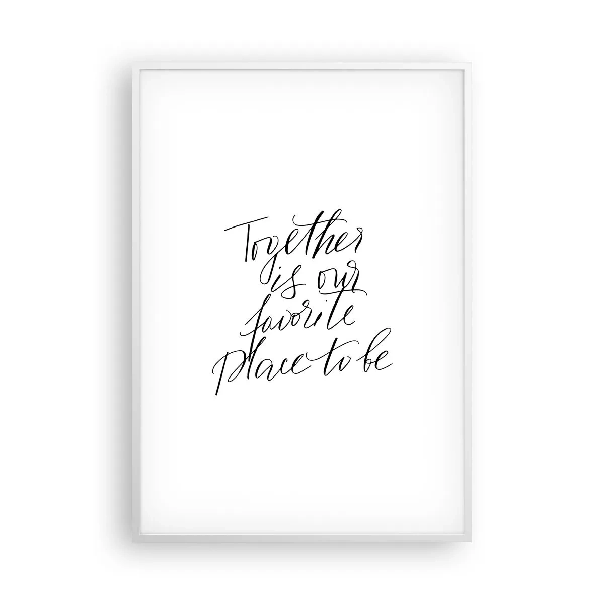 Pôster em moldura branca - Também sente isso? - 70x100 cm