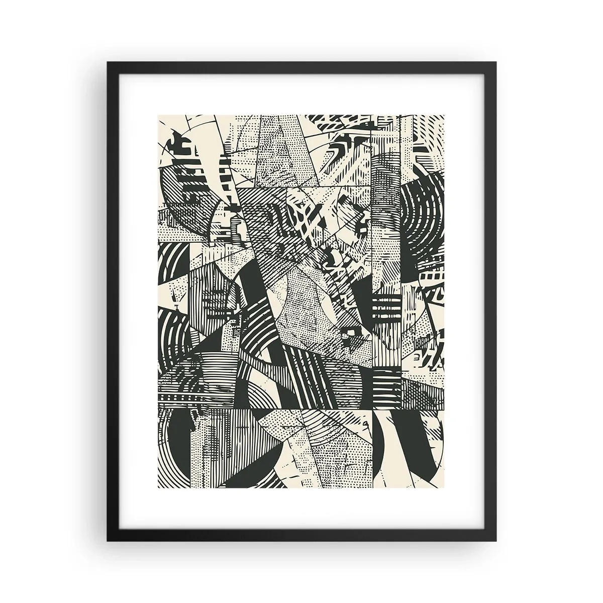 Pôster com moldura preta - A dinâmica do presente - 40x50 cm