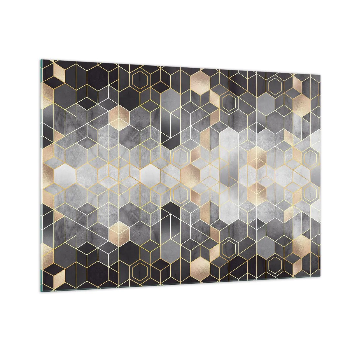 Quadro em vidro - Composição do diamante - 100x70 cm