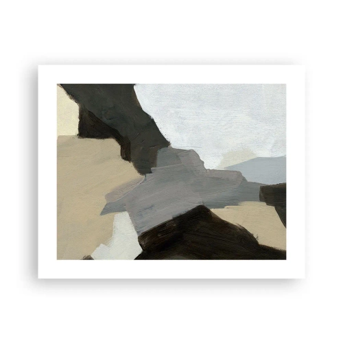 Pôster - Abstração: a encruzilhada do cinza - 50x40 cm