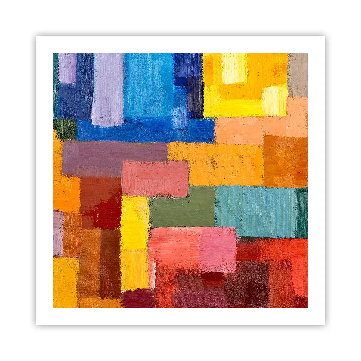 Pôster - Cada um diferente, todos coloridos - 60x60 cm
