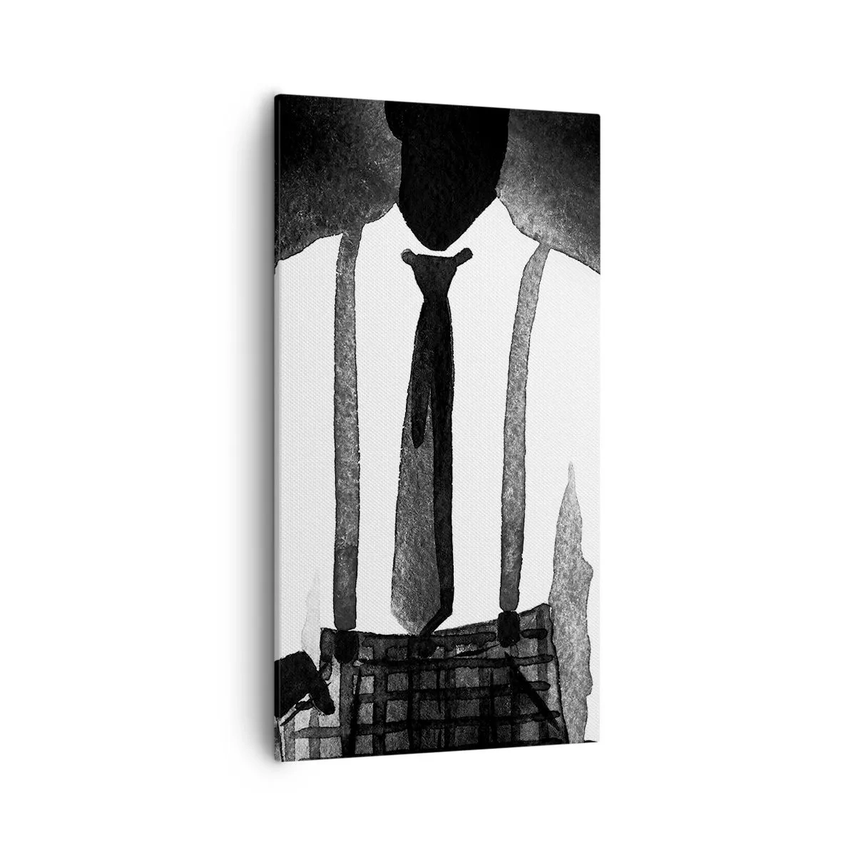 Quadro em tela - Num clima noir - 55x100 cm