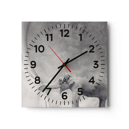 Relógio de parede - Relógio em vidro - Desvendando o mistério - 30x30 cm