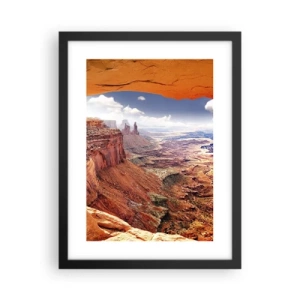 Pôster com moldura preta - Esculpido pela própria natureza - 30x40 cm