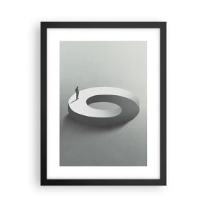 Pôster com moldura preta - Seja inteligente - 30x40 cm