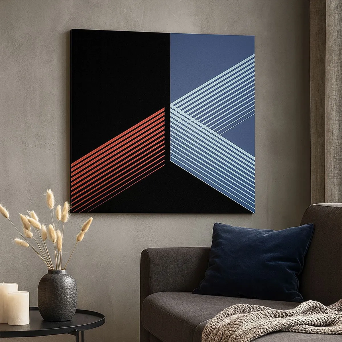 Quadro em tela - Uma história simples - 30x30 cm