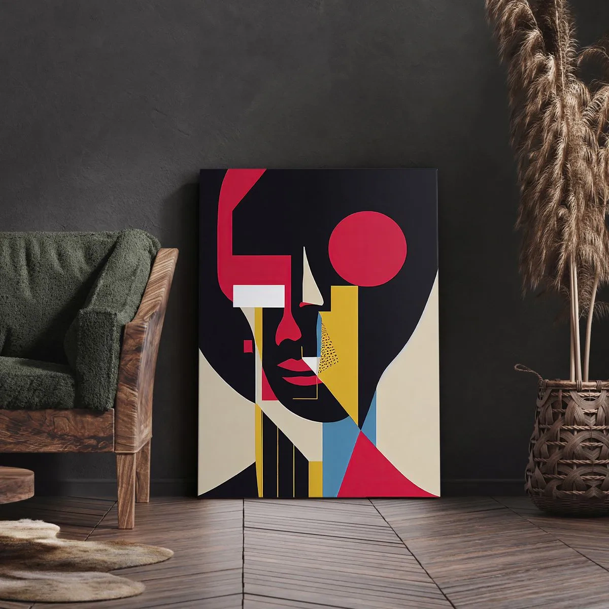 Quadro em tela - Seu mundo interior - 65x120 cm