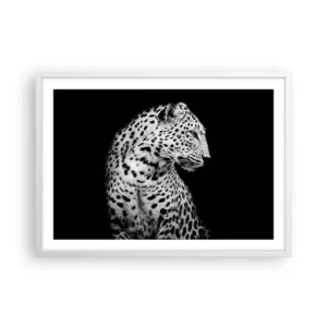 Pôster em moldura branca - Perfil direito perfeito! - 70x50 cm