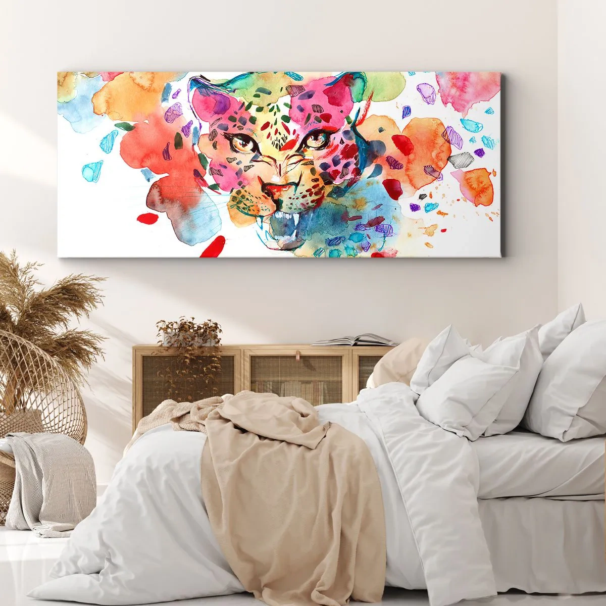 Quadro em tela - A Bela e a Fera - 140x50 cm