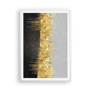 Pôster em moldura branca - Para dentro e para cima - 70x100 cm