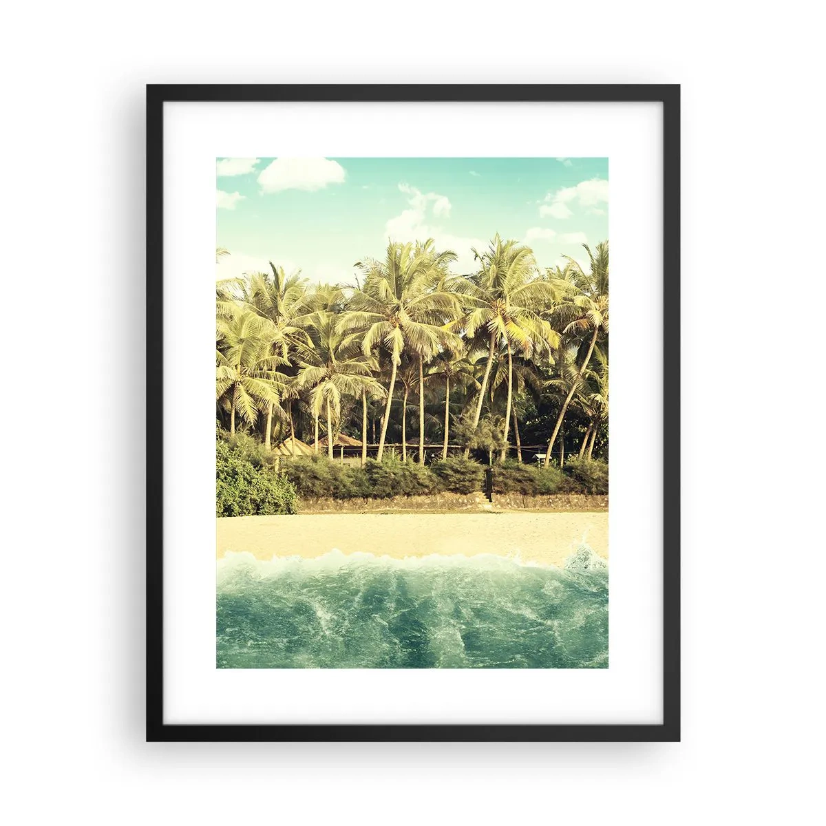 Pôster com moldura preta - Ou talvez aqui? - 40x50 cm