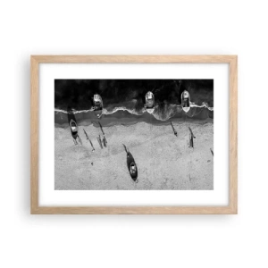 Pôster com moldura de carvalho claro - Ainda na costa… - 40x30 cm