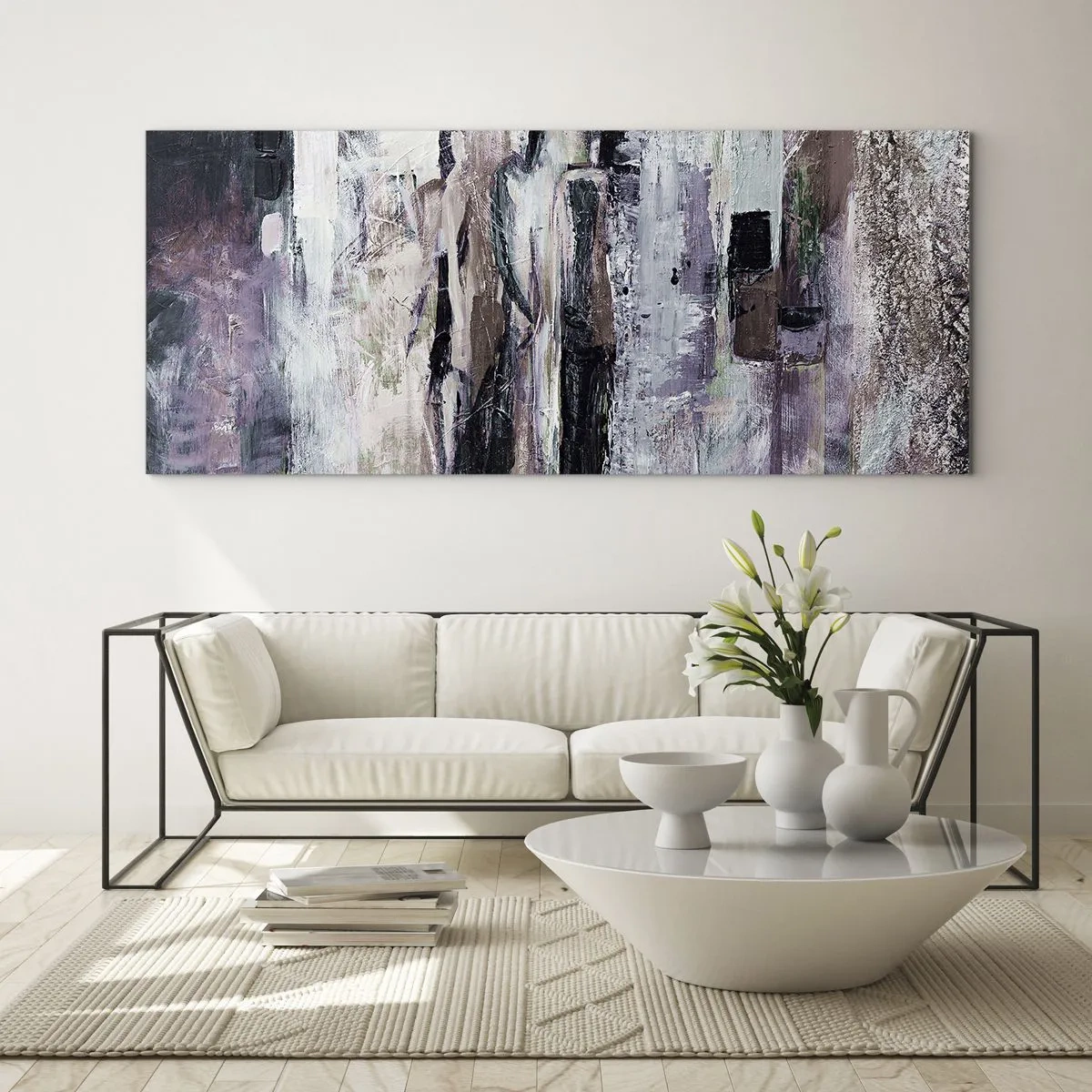 Quadro em vidro - Três misteriosos - 160x50 cm
