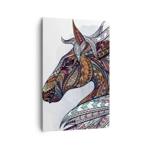 Quadro em tela - Corcel do guerreiro celta - 80x120 cm