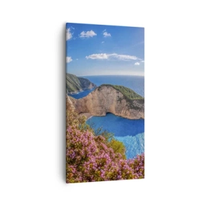 Quadro em tela - As minhas grandes férias gregas - 55x100 cm