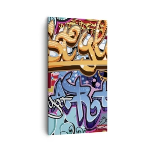 Quadro em tela - Murais, murais, murais... - 45x80 cm