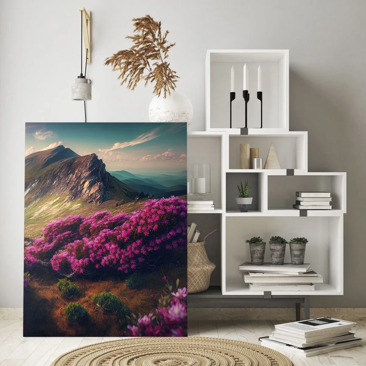Quadro em vidro - Verão nas montanhas - 50x70 cm