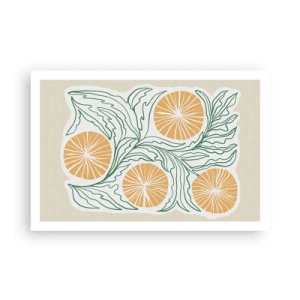 Pôster - Étnico com um toque de abstração - 91x61 cm