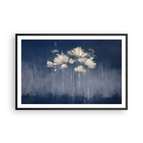Pôster com moldura preta - Como pétalas ao vento - 91x61 cm