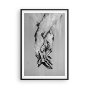 Pôster com moldura preta - Início... - 61x91 cm