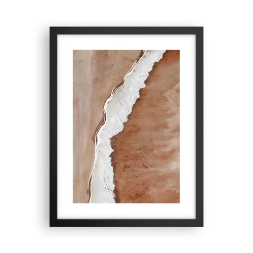 Pôster com moldura preta - Nas cores da terra - 30x40 cm