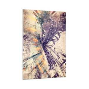 Quadro em vidro - Com muita pressa - 80x120 cm