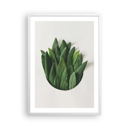 Pôster em moldura branca - Curiosidade indomável - 50x70 cm