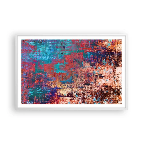 Pôster em moldura branca - Memória e esquecimento - 91x61 cm