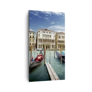 Quadro em tela - Palácios em azul - 45x80 cm