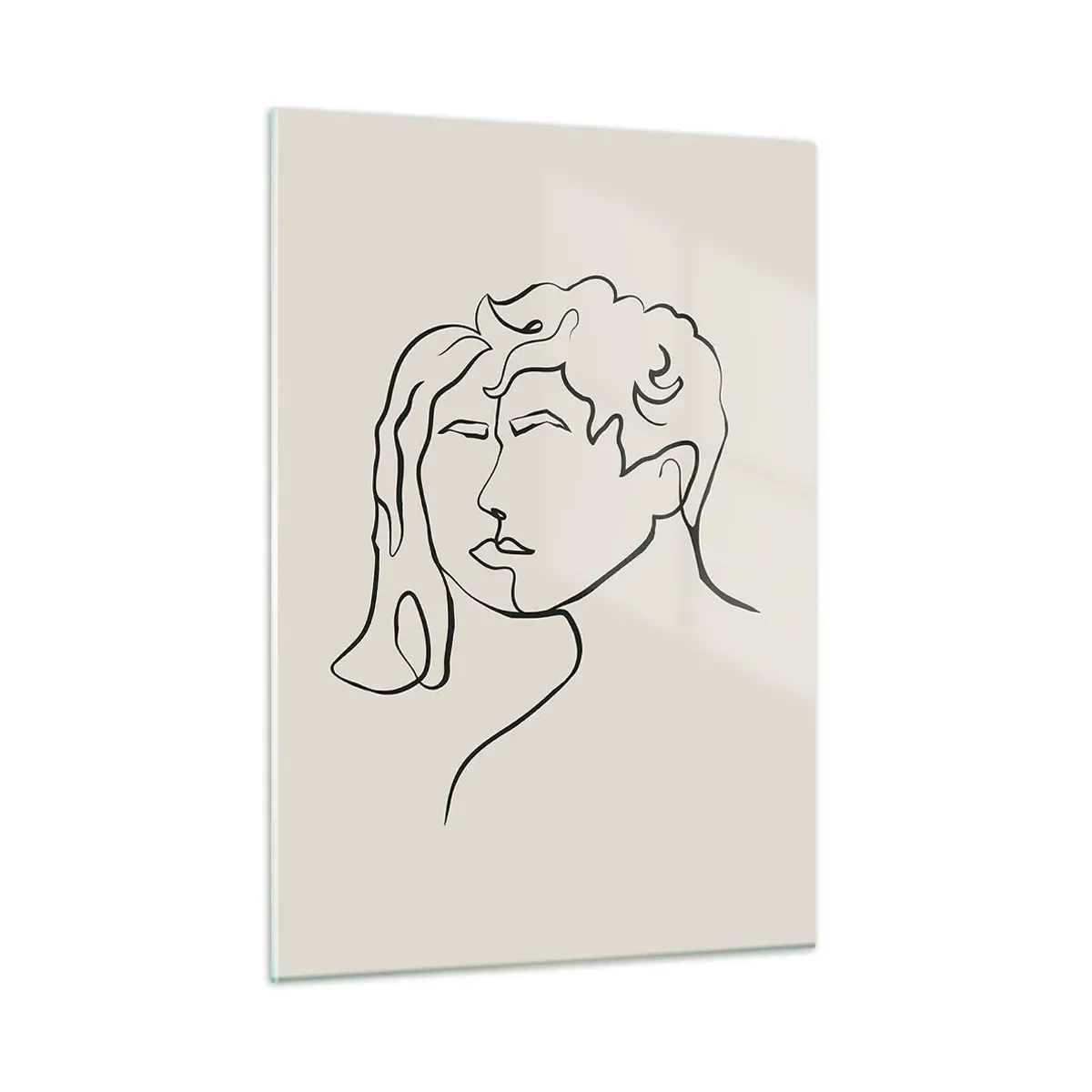 Quadro em vidro - E fornou-se a união - 50x70 cm