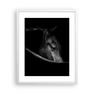 Pôster em moldura branca - Príncipe Negro - 40x50 cm