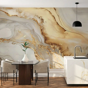 Papel de parede personalizado Premium Sand - Abstração: beleza e bondade - Mármore, Glamour, Elegante