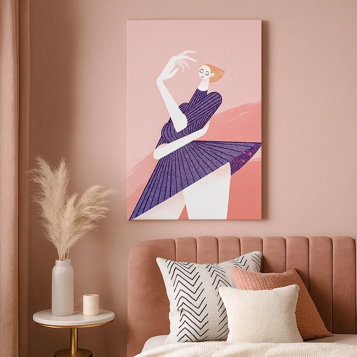 Quadro em tela - Cada passo é um cinto de dança - 50x70 cm