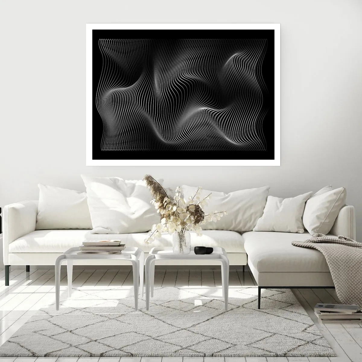 Pôster - Dança de luz no espaço - 91x61 cm