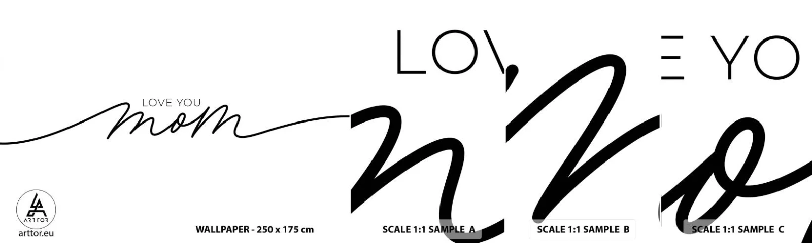 Amostra de Papel de Parede Standard Eco - Uma grande emoção - Tipografia, Afirmação, Máxima - 100x30 cm