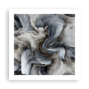 Pôster - Pedra e flor - 50x50 cm