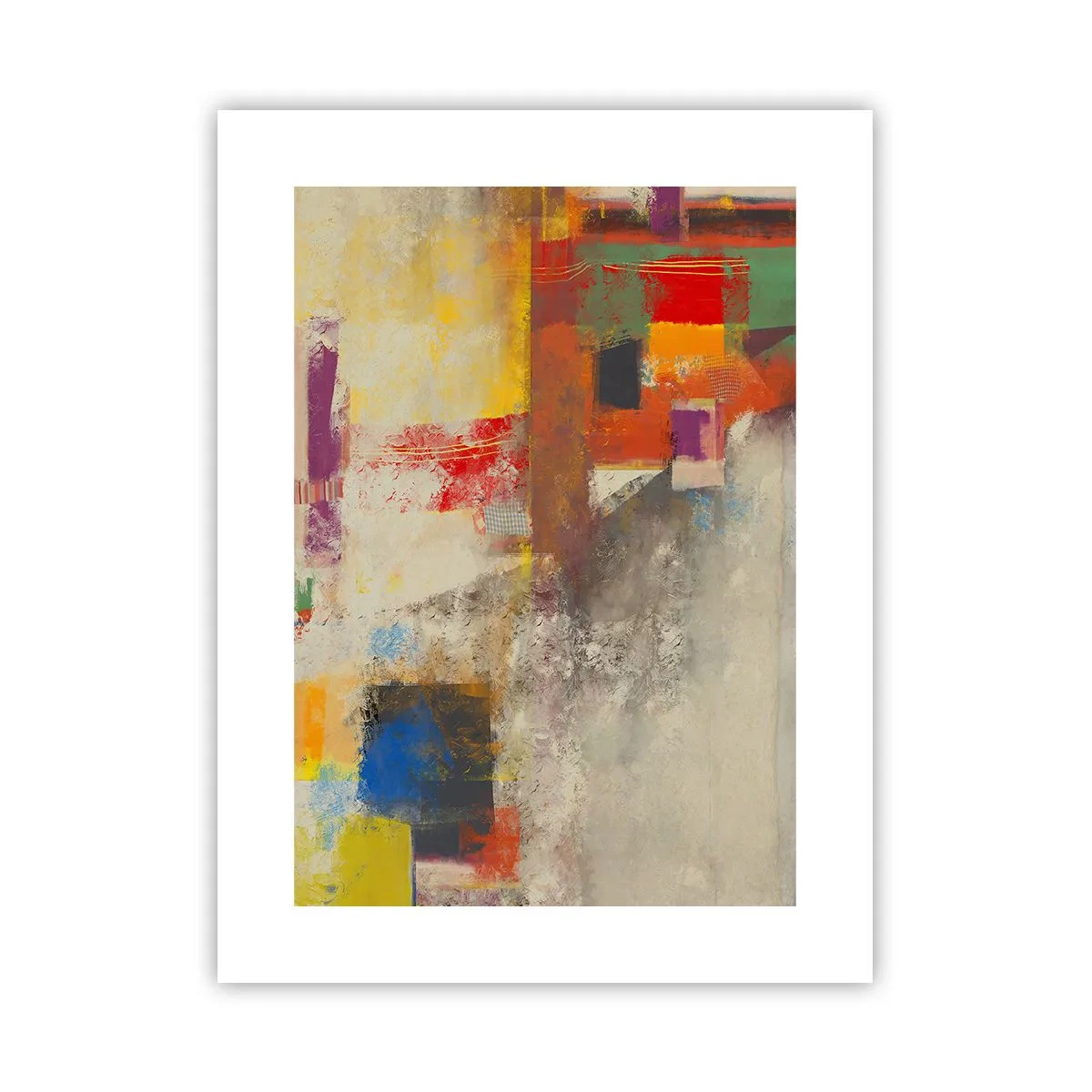 Pôster - Geometria das cores - 30x40 cm