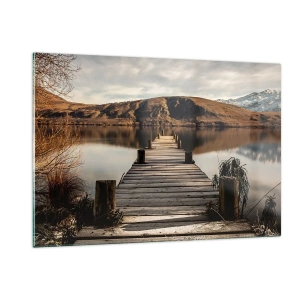 Quadro em vidro - Paisagem em silêncio - 120x80 cm