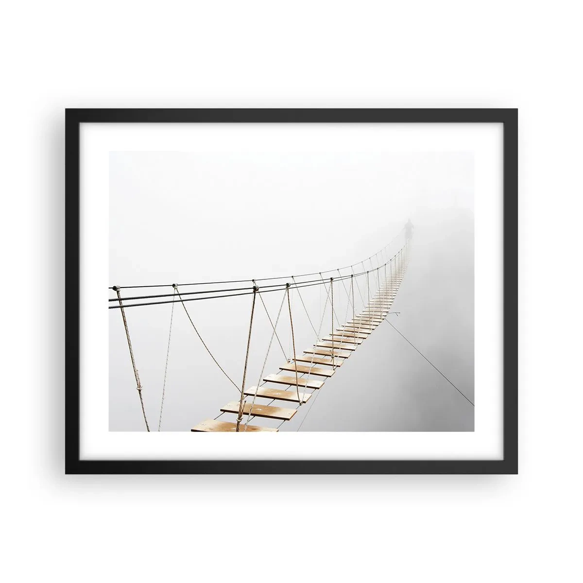 Pôster com moldura preta - Para onde levará? - 50x40 cm