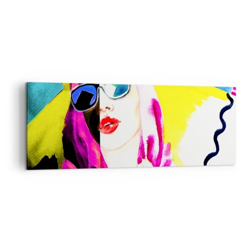 Quadro em tela - Eu não sou branca e não sou preta - 140x50 cm