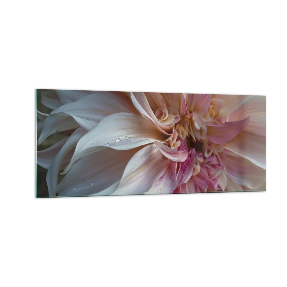 Quadro em vidro - Frescor florescente - 100x40 cm