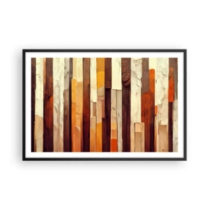 Pôster com moldura preta - Hino das árvores da floresta - 91x61 cm