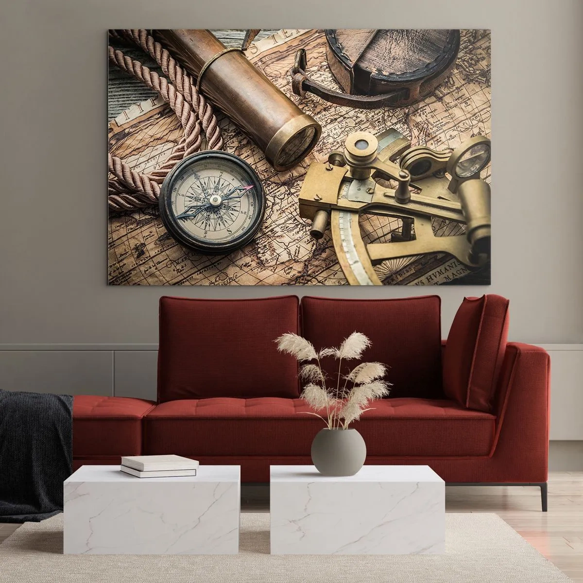 Quadro em vidro - Definir um rumo - 100x70 cm