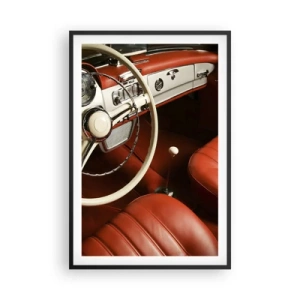Pôster com moldura preta - Luxo vintage - 61x91 cm